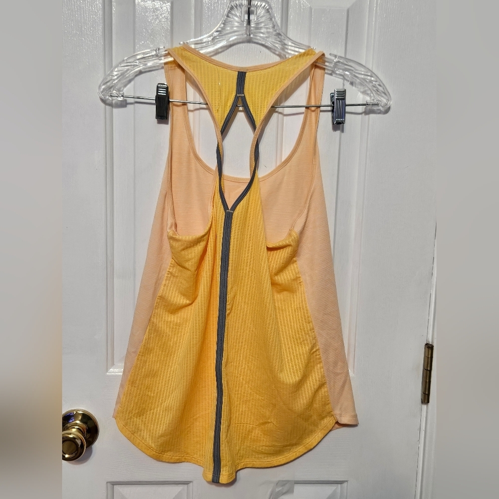 Under Armour Yellow Razor Back Tank Top - Picture 3 of 3